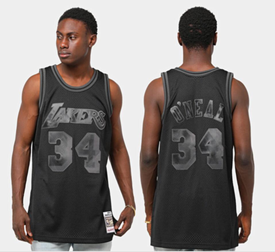 Men's Los Angeles Lakers Active Player Custom Black Stitched Basketball Jersey